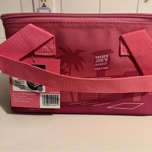 Pink Trader Joe’s mini cooler
